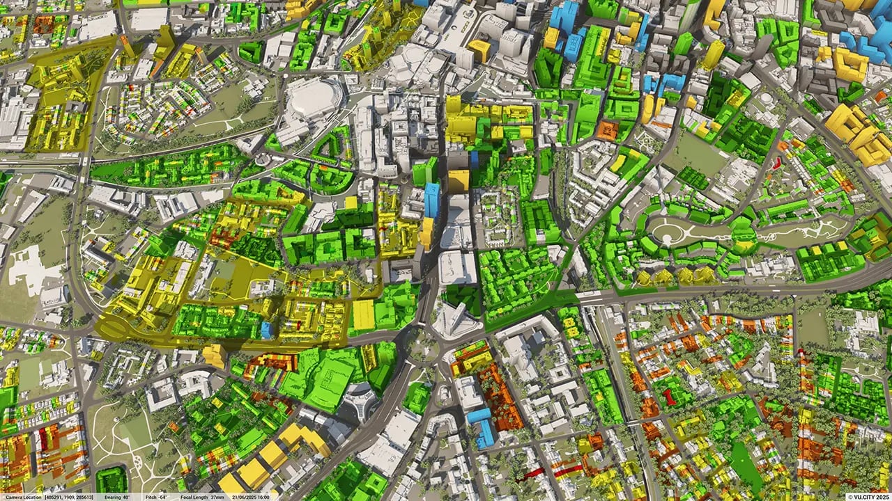 Birmingham 3d Model Digital Twin Vu City
